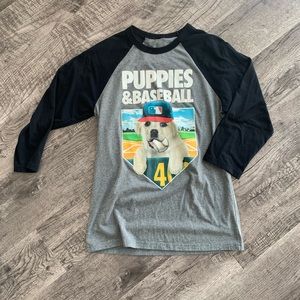 Puppies & Baseball top